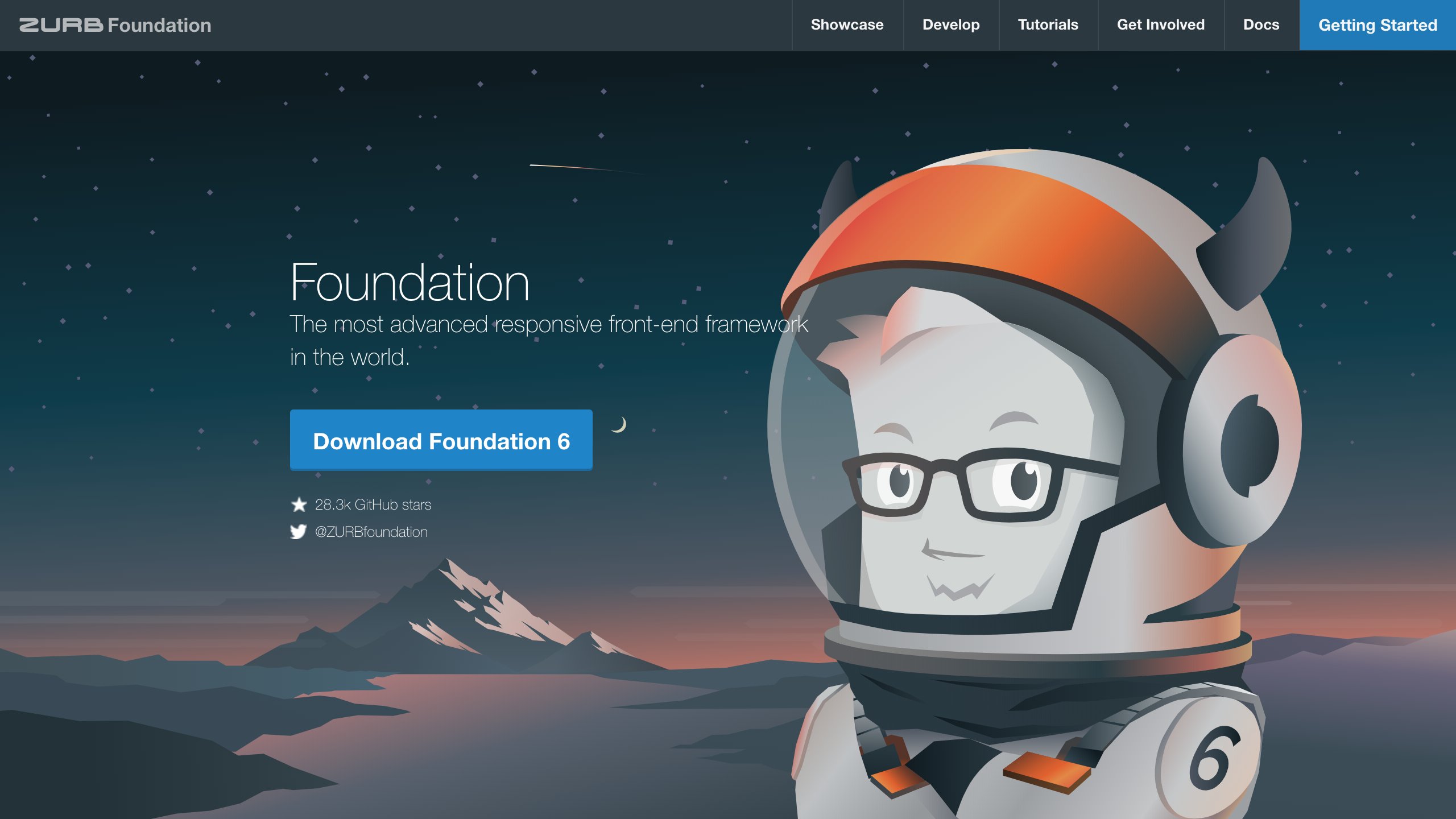 screenshot of Foundation home page