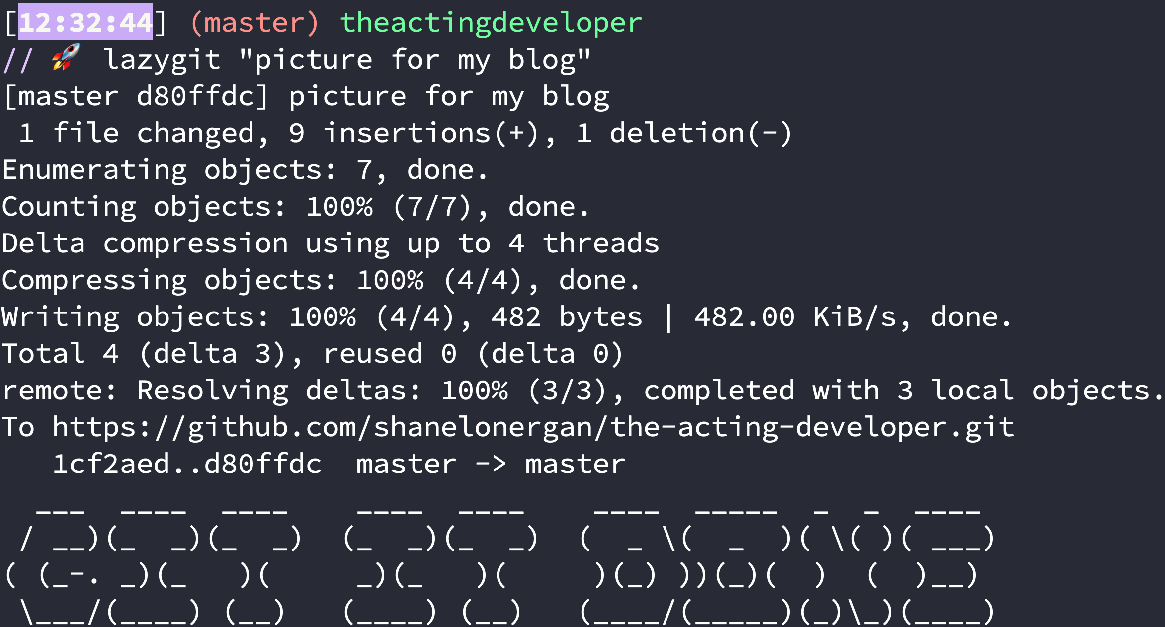 custom bash command lazygit running in a terminal